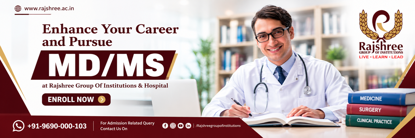 MD in General Medicine in Bareilly, Uttar Pradesh | Quality Medical Education & Career Opportunities at Rajshree Group of Institutions